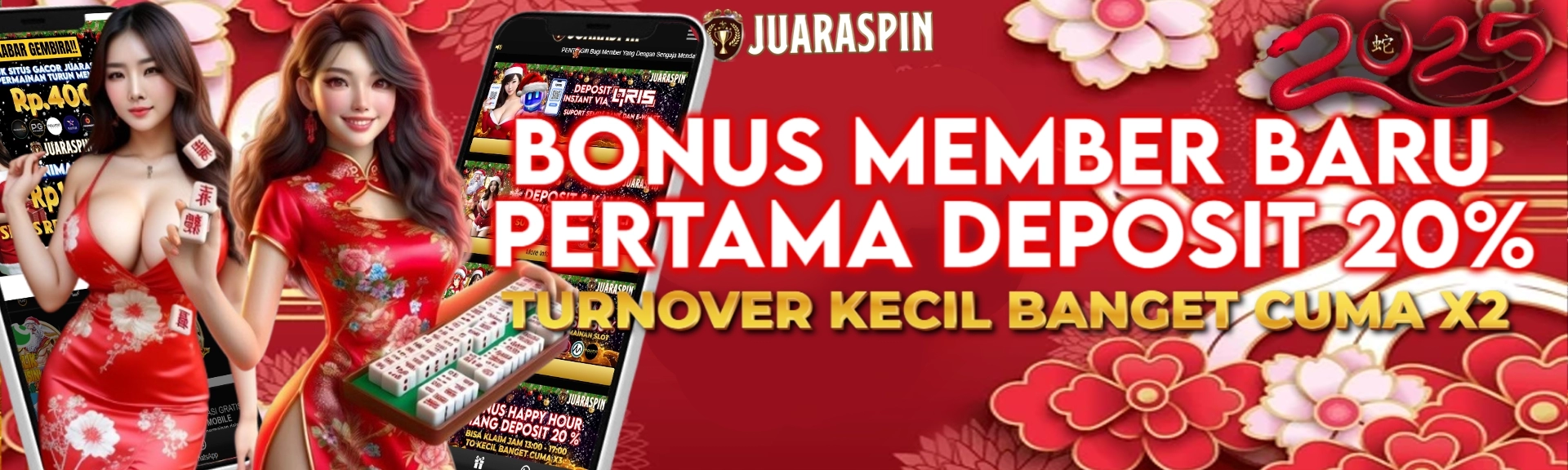 Bonus 20% Deposit Pertama untuk Member Baru di Juaraspin